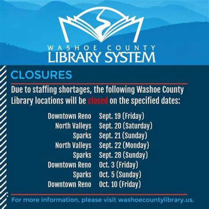 All Washoe County Library System Branches Fully Reopening Next Week |