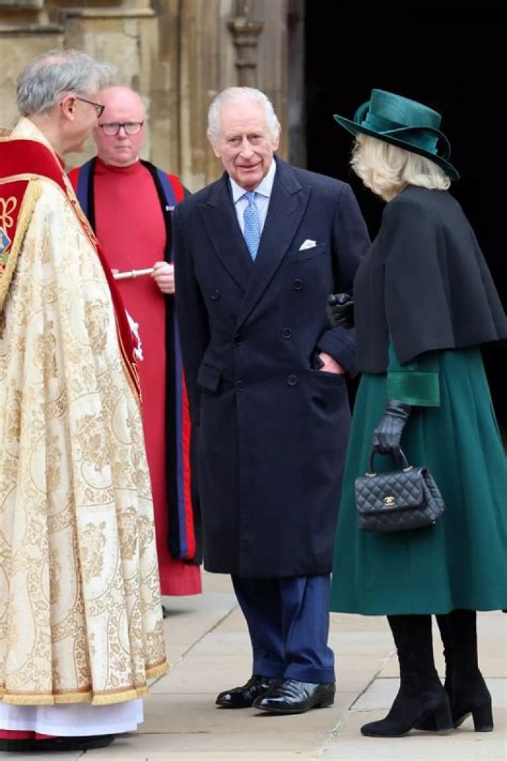 King Charles attends Easter Sunday church service