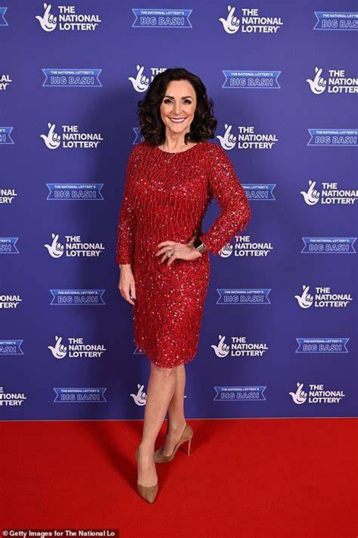 Shirley Ballas on the red carpet in a pink suit